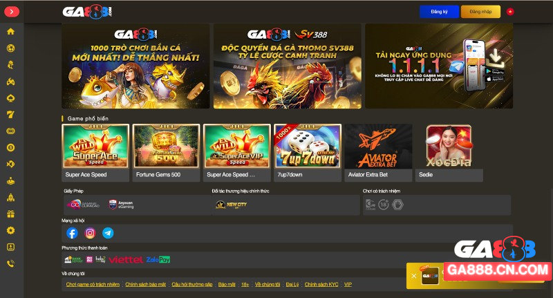 Nhà cái GA888 hoạt động với đầy đủ giấy phép chứng nhận 